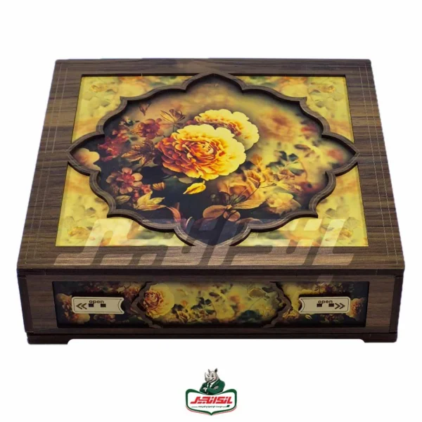 پک هدیه سوغات استهبان – جعبه طرح گل